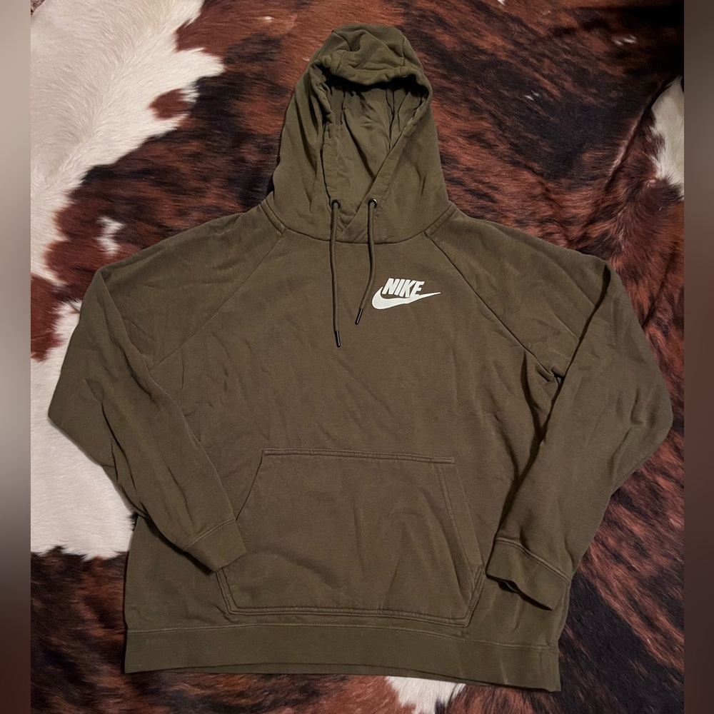 Nike Women's Green Pullover Hoodie
